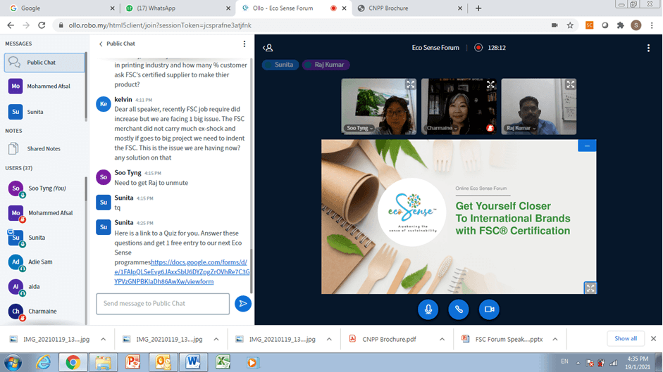 Forum Eco Sense: “Bagaimanakah Pensijilan FSC Mendekatkan Anda dengan Jenama Antarabangsa”